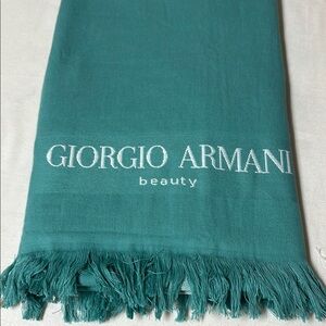 Giorgio Armani Turquoise Fringed Wrap or towel.